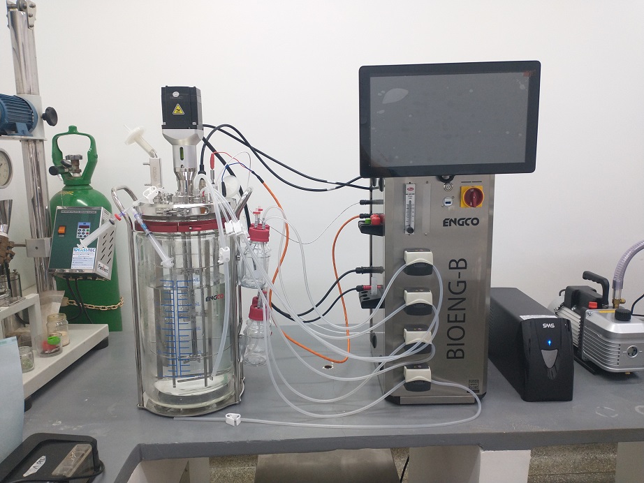Biorreator de bancada automatizado – 10 litros